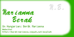 marianna berak business card